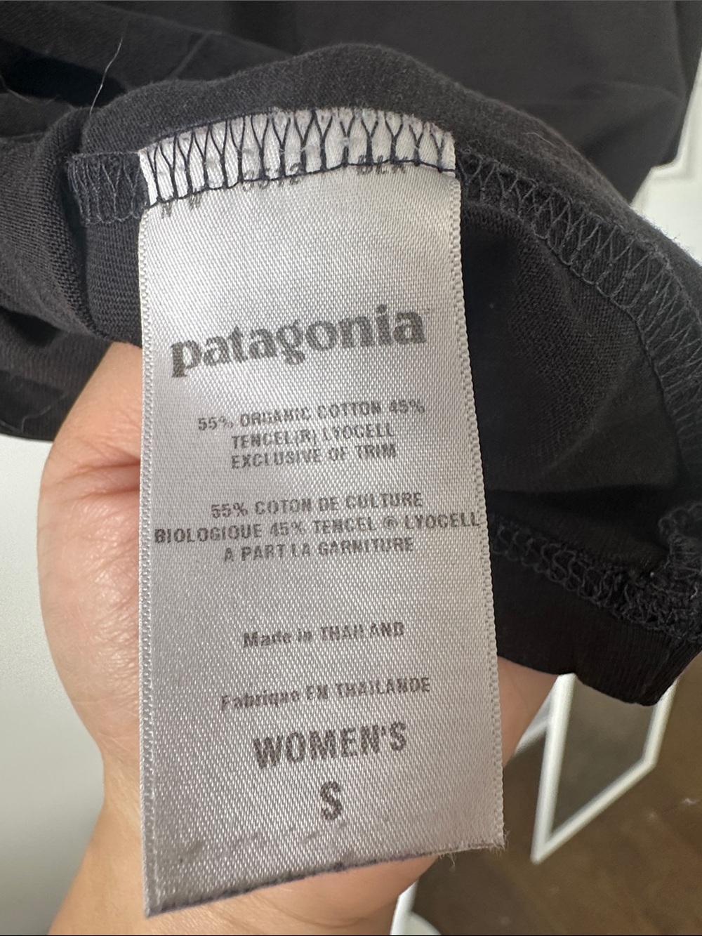 Patagonia Black Twist-Front V-Neck Top - Picture 4 of 4